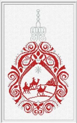 Three Kings Ornaments - Alessandra_Adelaide_Needleworks Pattern