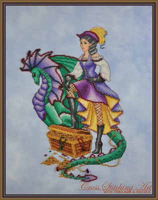 Margot the Treasure Keeper - Cross_Stitching_Art Pattern