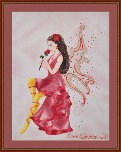 Rose Fairy - Cross_Stitching_Art Pattern