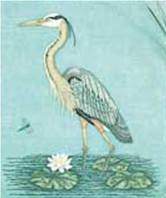 Great Blue Heron - Crossed_Wing_Collection Pattern