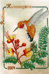 Rufous Hummingbird - Crossed_Wing_Collection Pattern