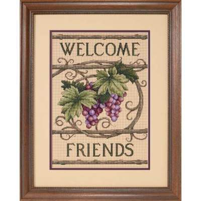 Welcome Friends - Dimensions Pattern