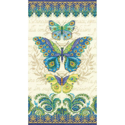 Peacock Butterflies - Dimensions Pattern