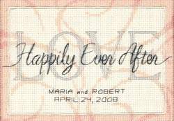 Happily Ever After Wedding Record - Dimensions Pattern