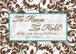 Treasured Words Wedding Record - Dimensions Pattern
