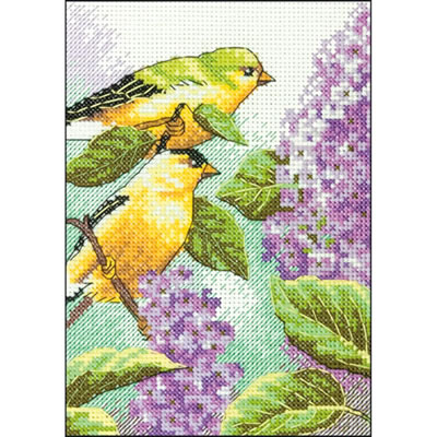 Goldfinch and Lilacs - 