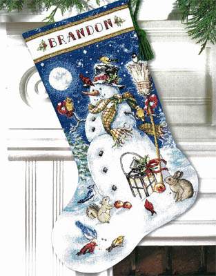 Snowman and Friends Stocking - 