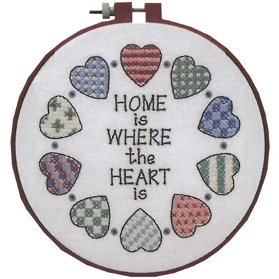 Home is Where the Heart Is - Dimensions Pattern