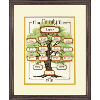 our family tree by dimensions cross stitch kits patterns family tree pattern
