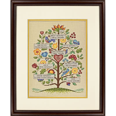 Vintage Family Tree - Dimensions Pattern
