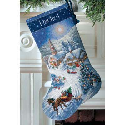 Sleigh Ride at Dusk Stocking - 