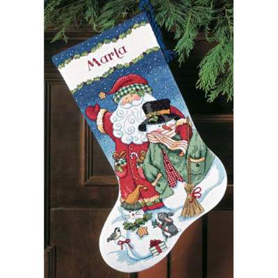 Santa and Snowman Stocking - 