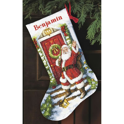 Welcome Santa Stocking - Dimensions Pattern