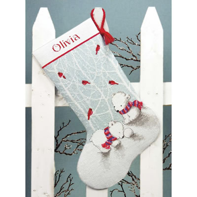 Snow Bears Stocking - Dimensions Pattern