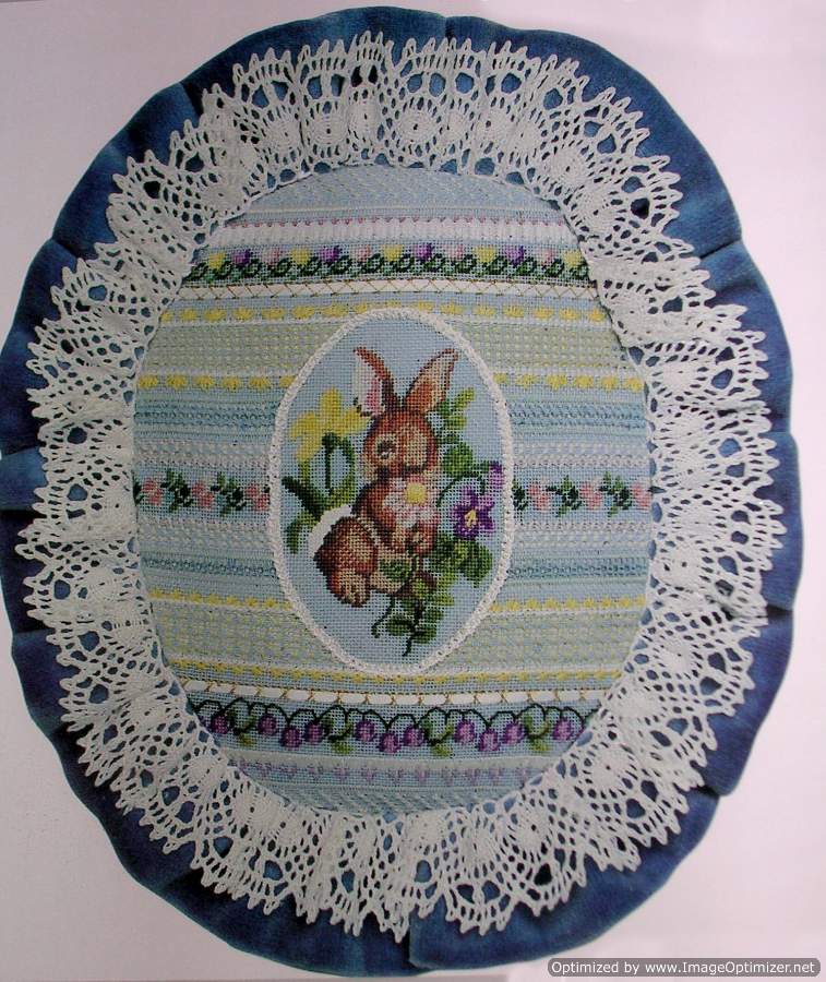 Springtime Pulled Thread Bunny - 