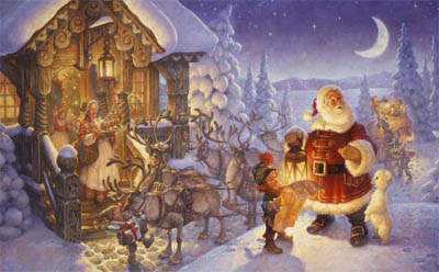 Santa Claus at the North Pole - Heaven_and_Earth_Designs Pattern