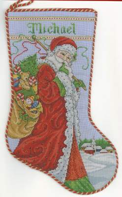 Santas Visit Stocking - 