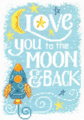 Love You to the Moon - Imaginating Pattern