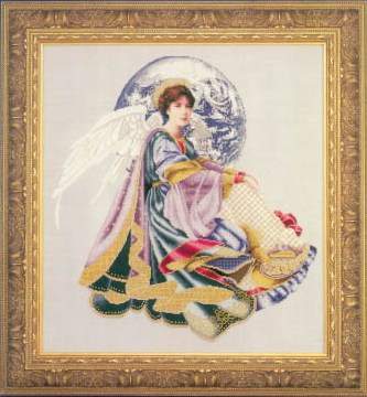World Peace Angel - Lavender_and_Lace Pattern