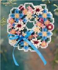 Spring Wreath Pin - Mill_Hill Bead_Kits