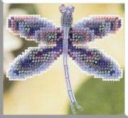 Sapphire Dragonfly Pin - Mill_Hill Bead_Kits