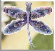 Sapphire Dragonfly Pin - Mill_Hill Bead_Kits