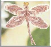 Rose Dragonfly Pin - Mill_Hill Bead_Kits
