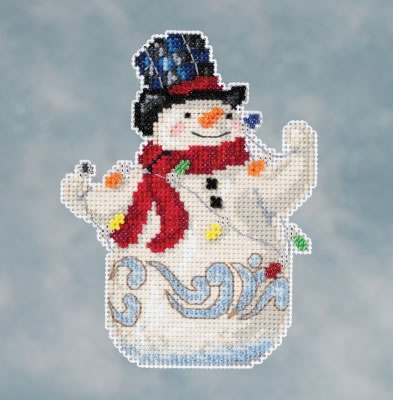 Snowman with Lights - Mill_Hill Bead_Kits