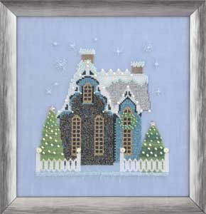 Little Snowy Blue Cottage - Nora_Corbett Pattern