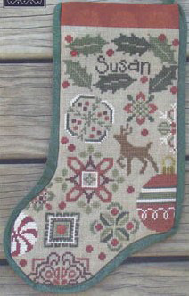 Holly Quaker Stocking - Bent_Creek Pattern