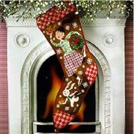Special Delivery Christmas Stocking - Birds_of_a_Feather Pattern