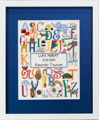 Bright Alphabet Birth Announcement - 