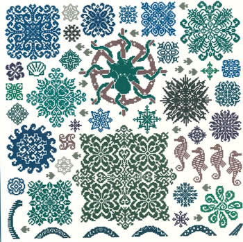 Sea Stars - Ink_Circles Pattern