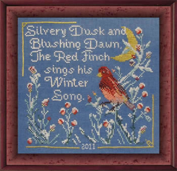 Red Finchs Winter Song - 