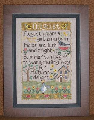 August Sampler - Waxing_Moon Pattern