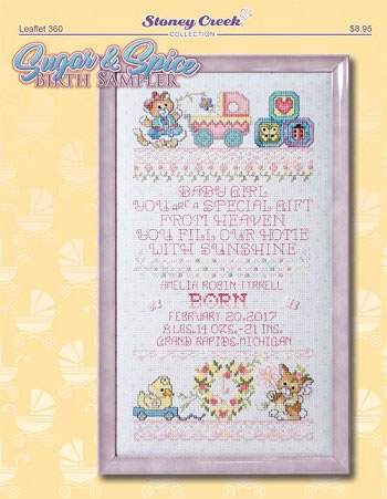 Sugar and Spice Birth Sampler - 