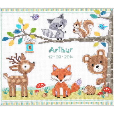 Forest Animals Baby Sampler - 