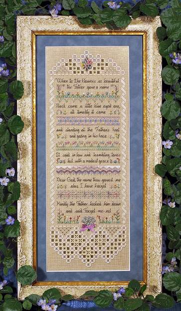 Forget-me-not Sampler - Victoria_Sampler Pattern