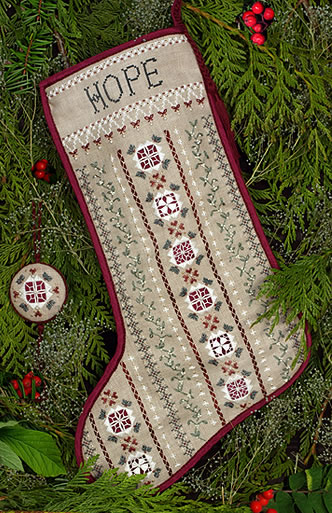 Mistletoe Stocking - Victoria_Sampler Pattern