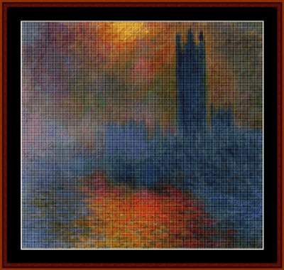 Houses of Parliament London - Cross_Stitch_Collectibles Pattern