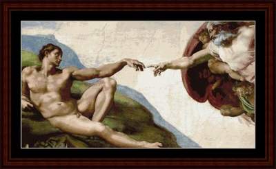 The Creation of Adam - Cross_Stitch_Collectibles Pattern