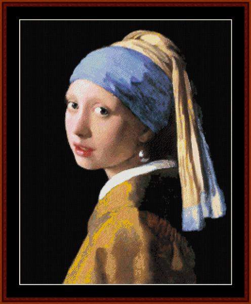 Girl With Pearl Earring - Cross_Stitch_Collectibles Pattern