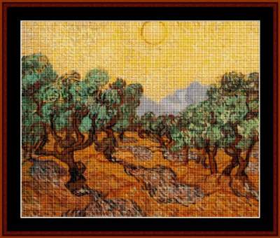 Olive Trees - Cross_Stitch_Collectibles Pattern