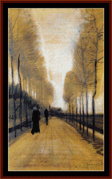 Avenue With Trees - Cross_Stitch_Collectibles Pattern