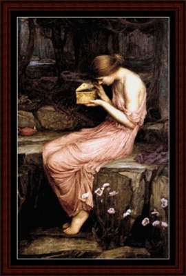 Psyche Opening the Golden Box - Cross_Stitch_Collectibles Pattern