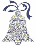 Cardinal Christmas Bell - Cross Stitch Pattern