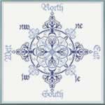 North, East, South, West - Cross Stitch Pattern