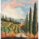 Valley Vineyard - Cross Stitch Pattern