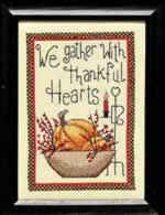 We Gather with Thankful Hearts - Cross Stitch Pattern