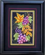 Fall Grapes - Cross Stitch Pattern